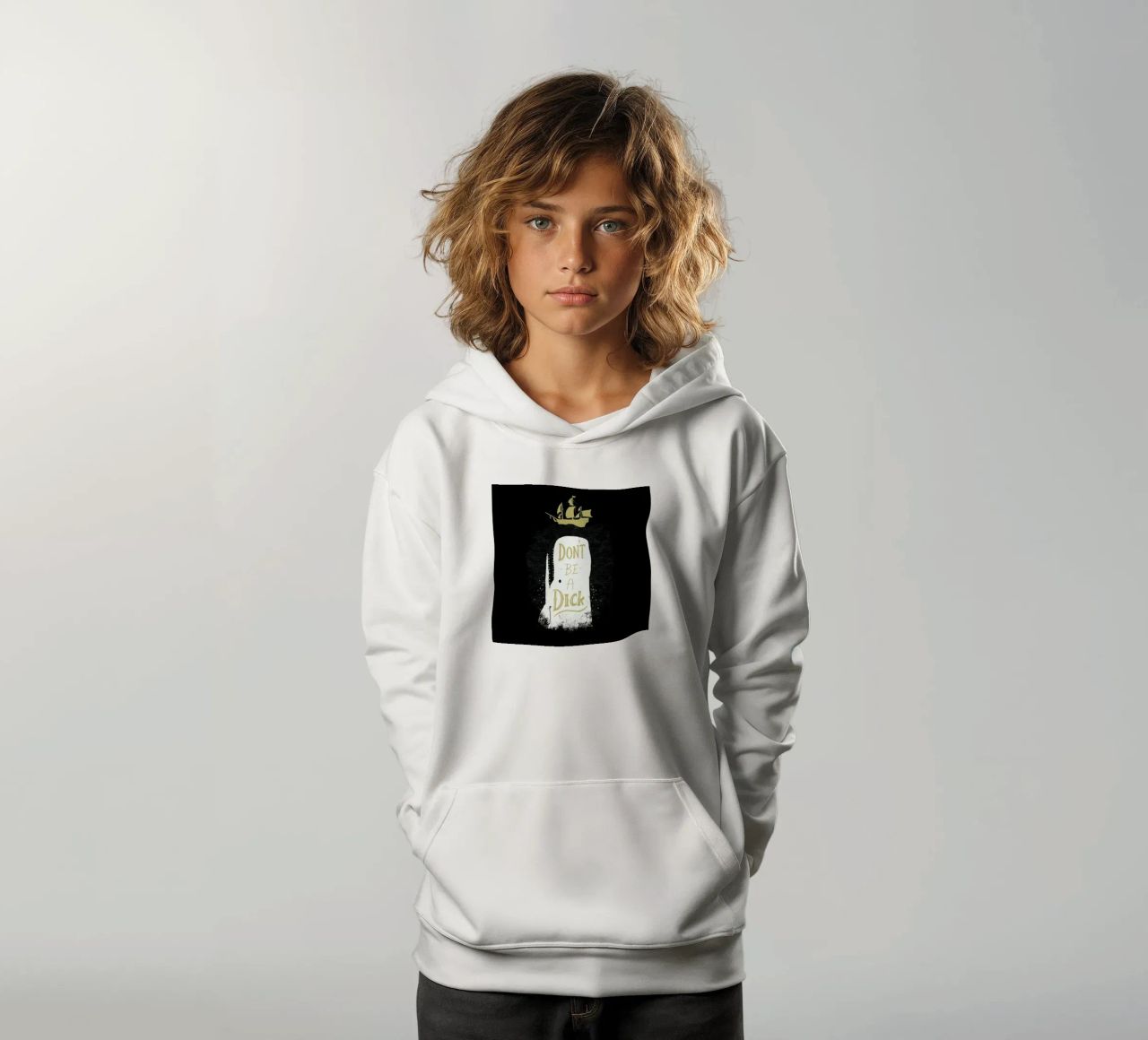 Don't Be a Moby kinder hoodie van DinoMike