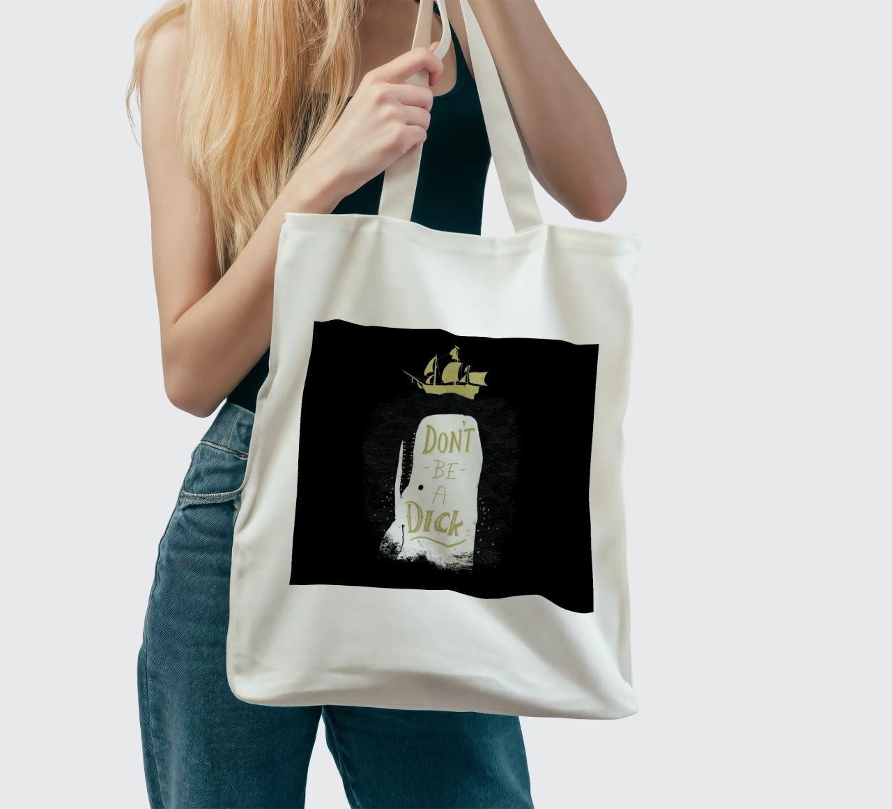 Don't Be a Moby borsa in juta da DinoMike