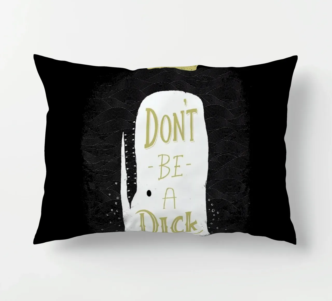 Don't Be a Moby decorative cushion by DinoMike