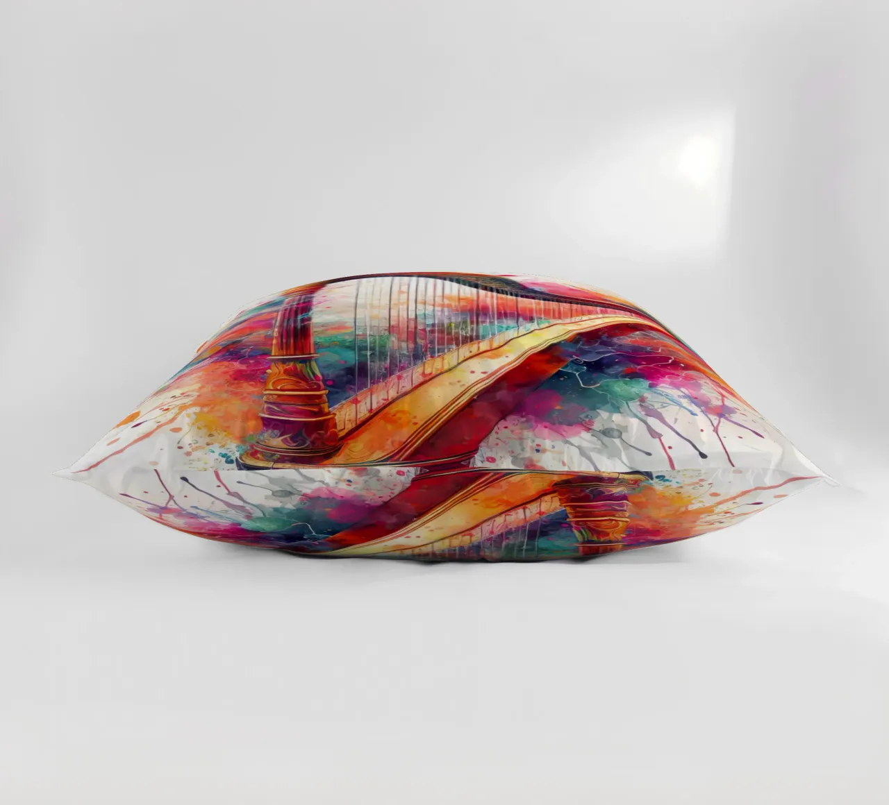 arpa in acquerello cuscino da ARTVI-SHOP