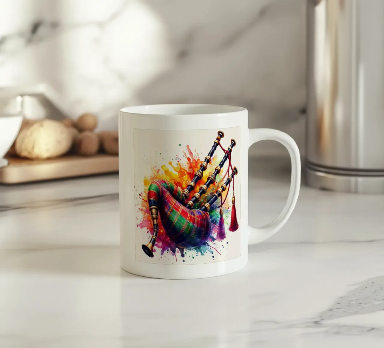 Zampogna ad acquerello tazza in ceramica da 🎁 ARTVI-SHOP