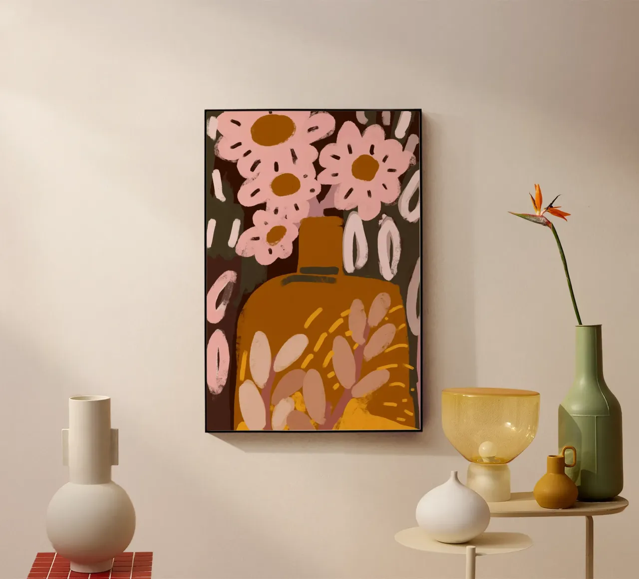 Pastel Flower Impression No 6 metacrilato de treechild