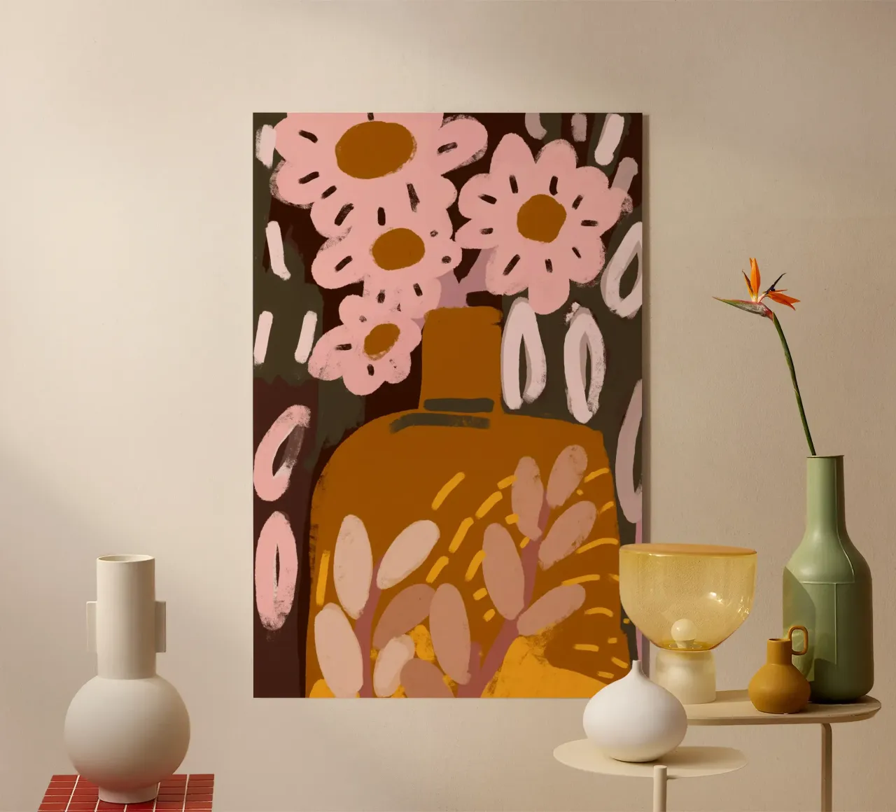 Pastel Flower Impression No 6 metacrilato de treechild
