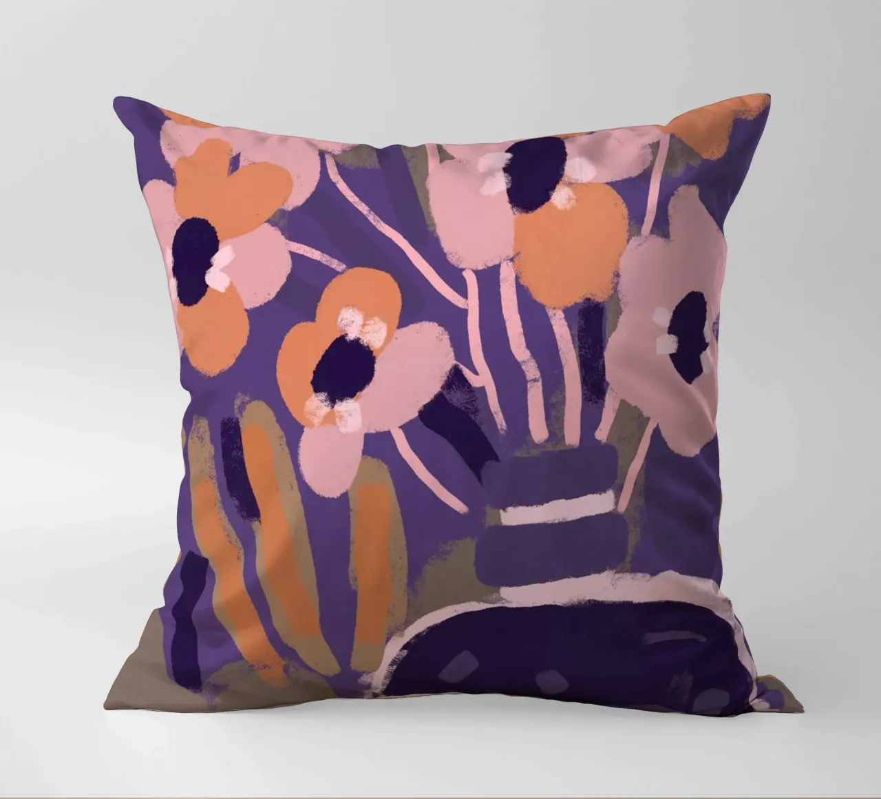 Pastel Flower Impression No 5 cuscino da treechild
