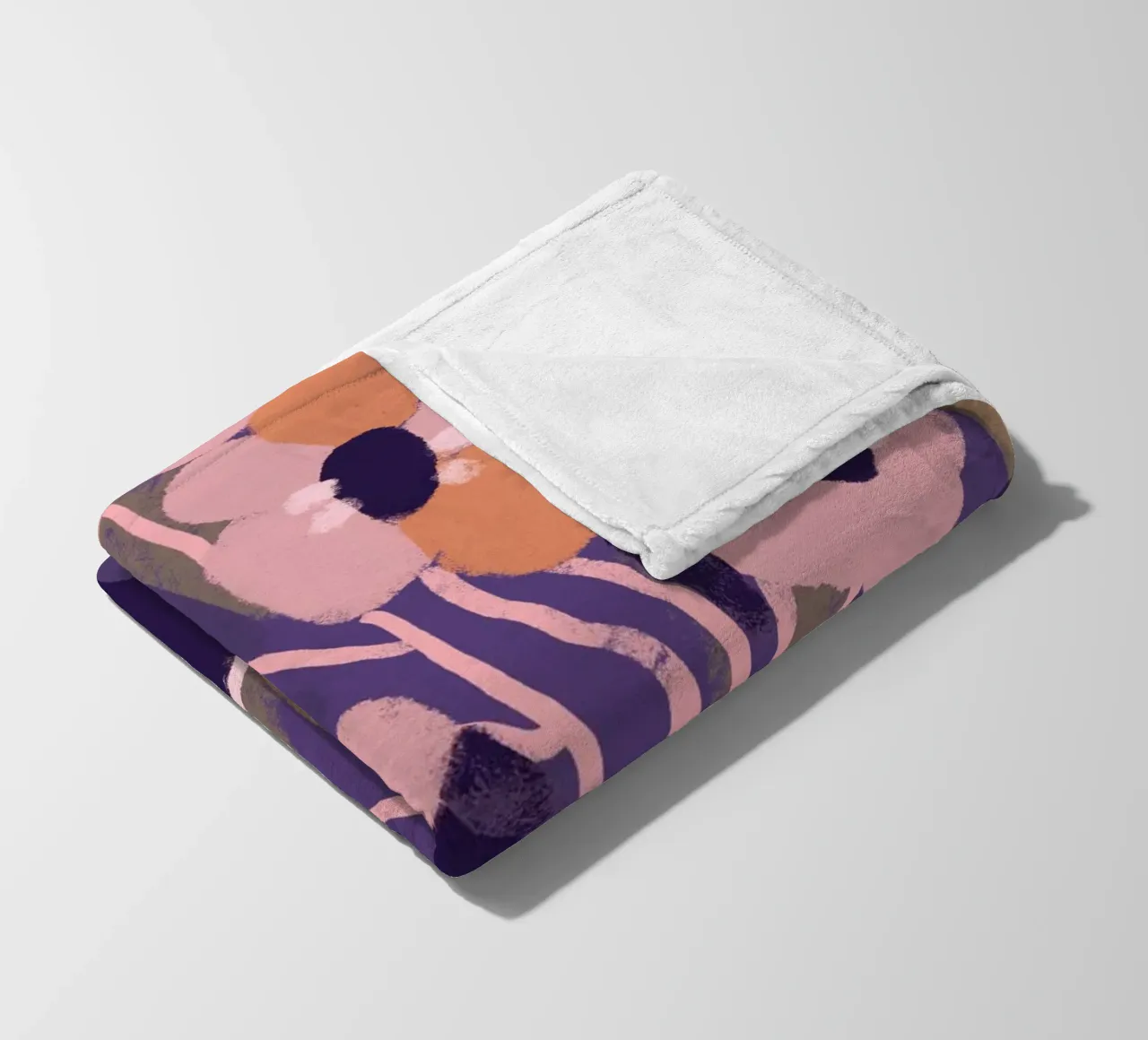 Pastel Flower Impression No 5 coperta in pile da treechild