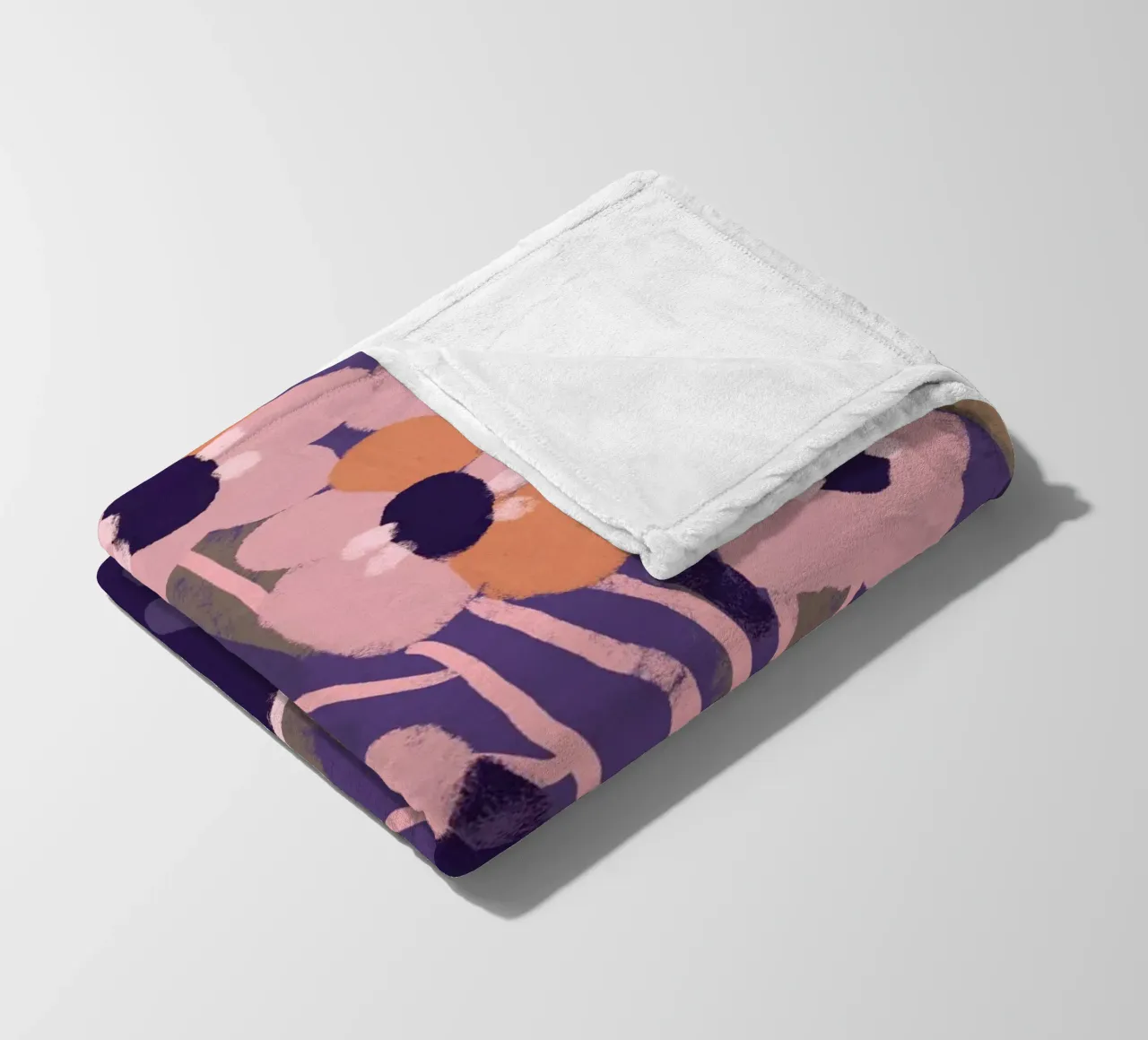 Pastel Flower Impression No 5 coperta in pile da treechild