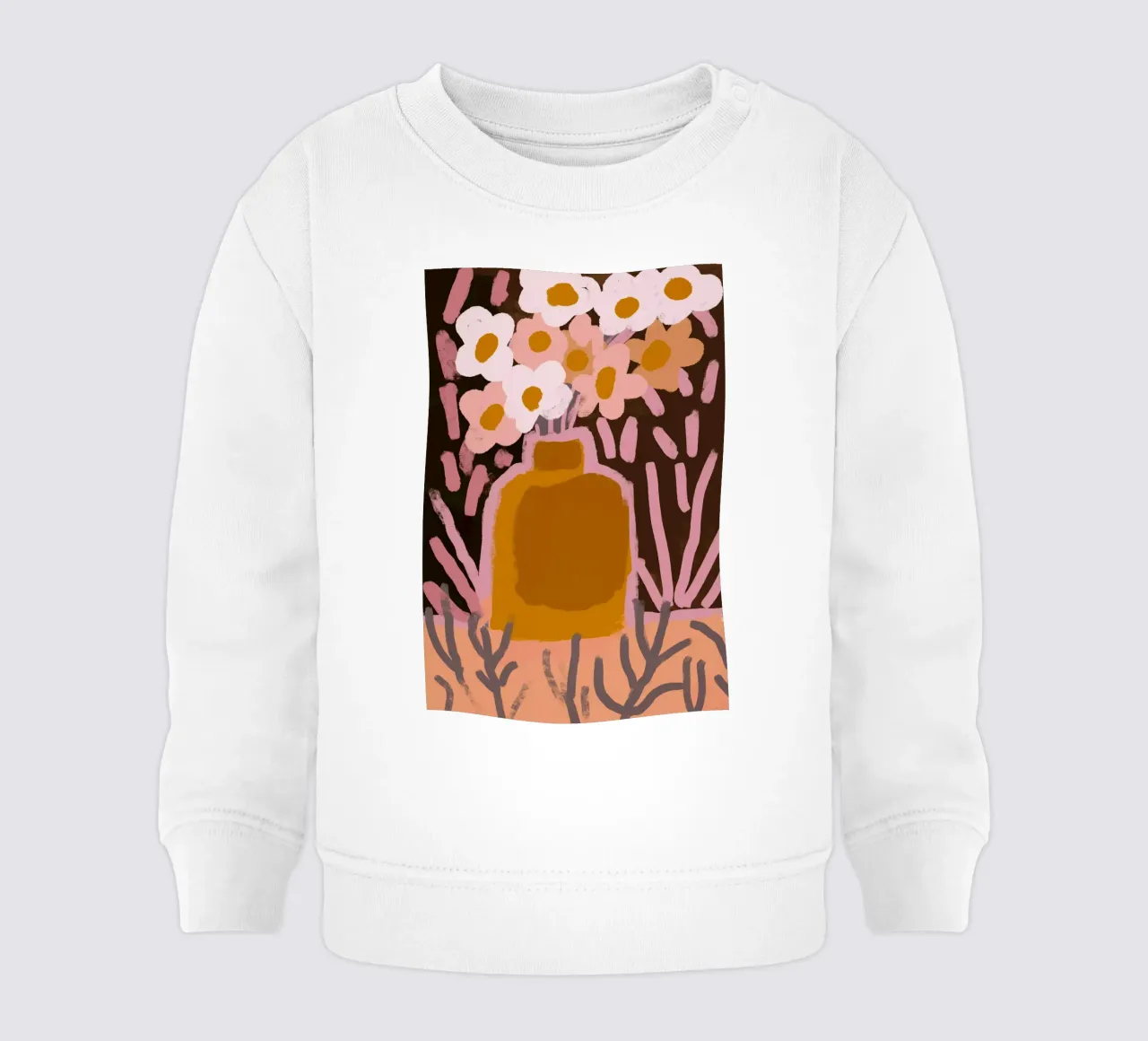 Pastel Flower Impression No 4 felpa neonato da treechild