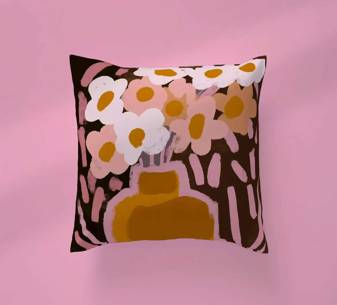 Pastel Flower Impression No 4 cuscino da treechild