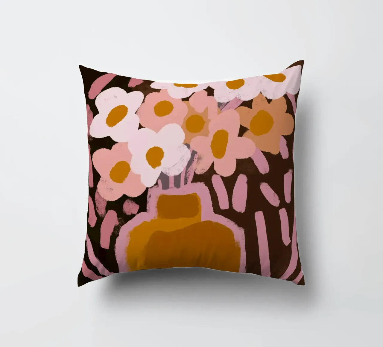 Pastel Flower Impression No 4 cuscino da treechild