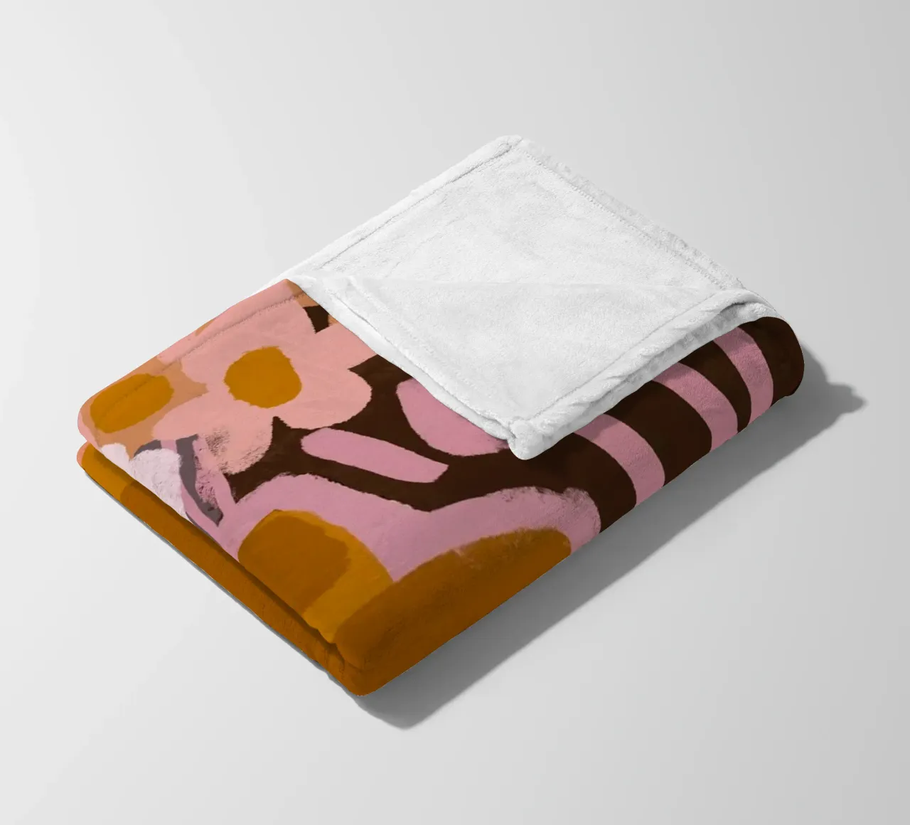 Pastel Flower Impression No 4 coperta in pile da treechild