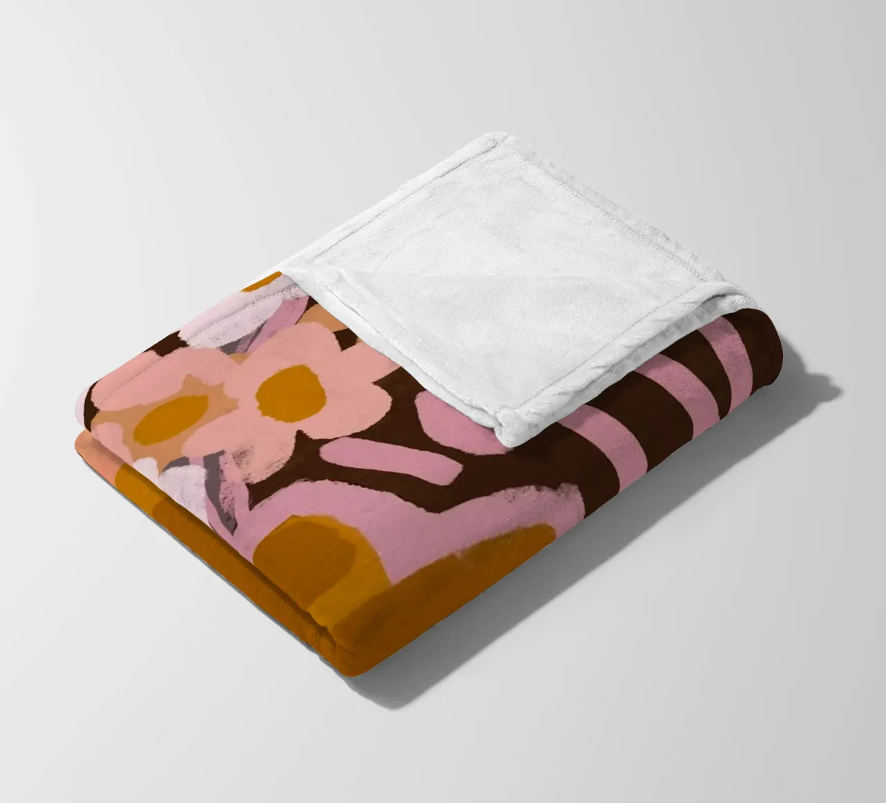 Pastel Flower Impression No 4 coperta in pile da treechild