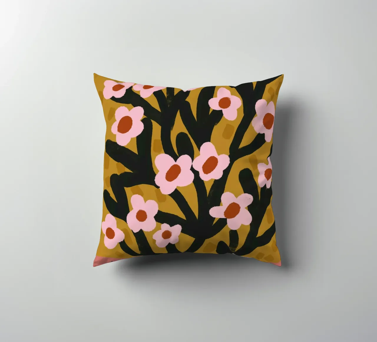 Pastel Flower Impression No 2 cuscino da treechild