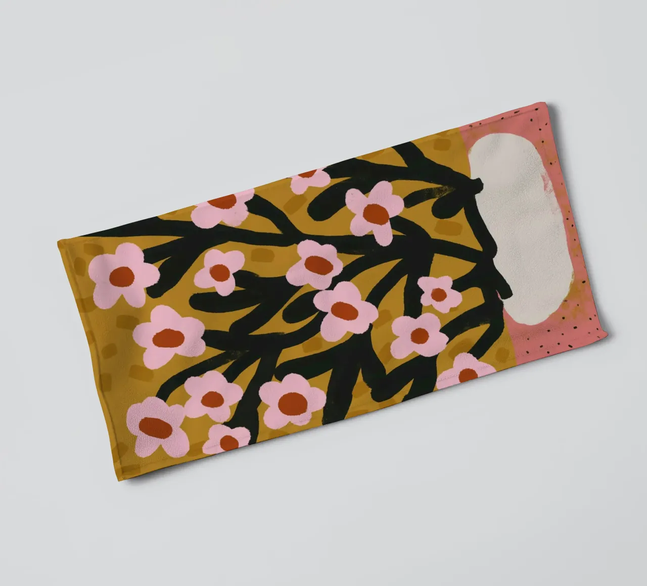 Pastel Flower Impression No 2 asciugamano da bagno da treechild