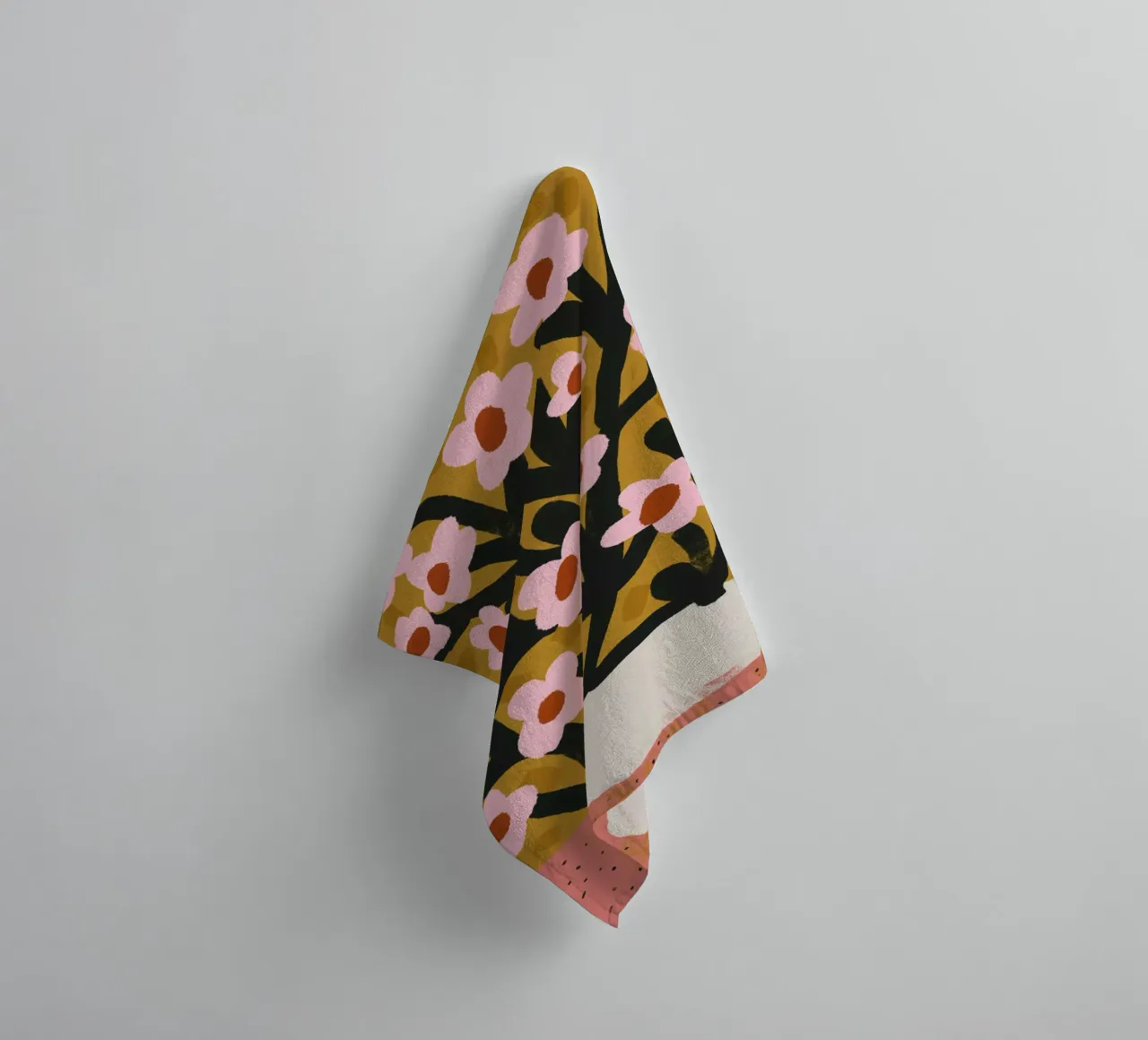Pastel Flower Impression No 2 asciugamano da bagno da treechild