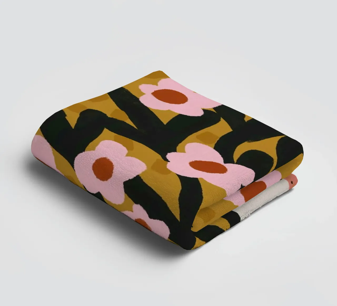 Pastel Flower Impression No 2 asciugamano da bagno da treechild