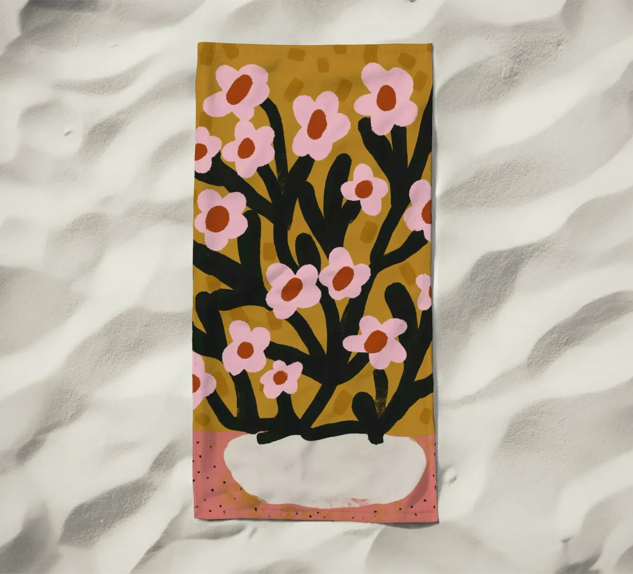 Pastel Flower Impression No 2 telo mare da treechild