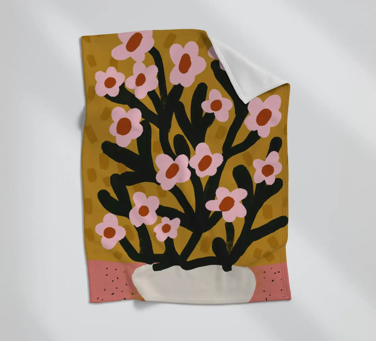 Pastel Flower Impression No 2 coperta in pile da treechild