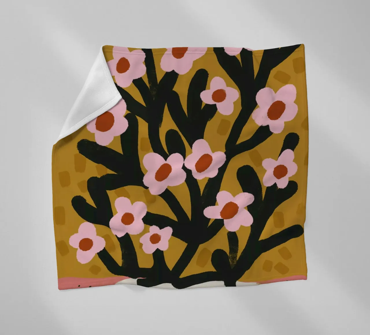 Pastel Flower Impression No 2 coperta in pile da treechild