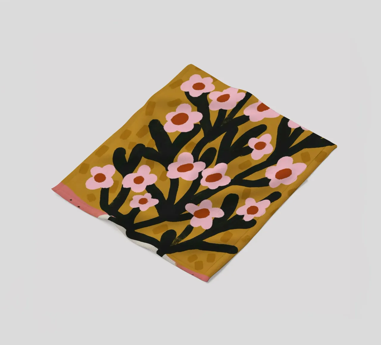 Pastel Flower Impression No 2 coperta in pile da treechild