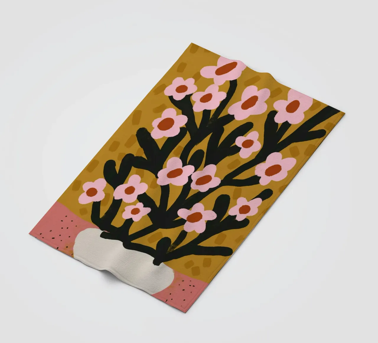 Pastel Flower Impression No 2 coperta in pile da treechild