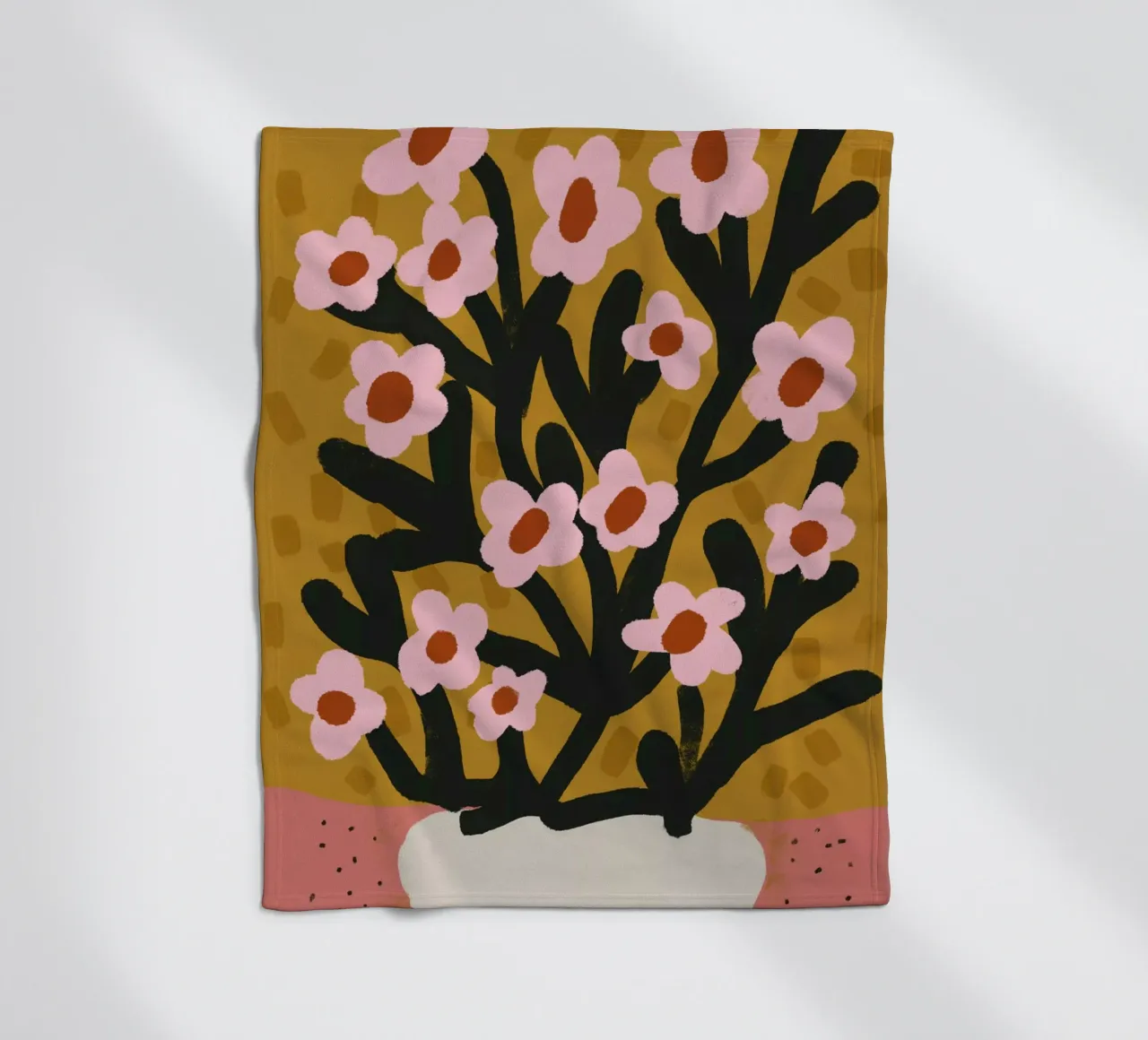 Pastel Flower Impression No 2 coperta in pile da treechild