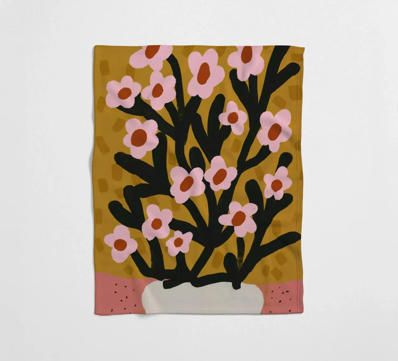 Pastel Flower Impression No 2 coperta in pile da treechild