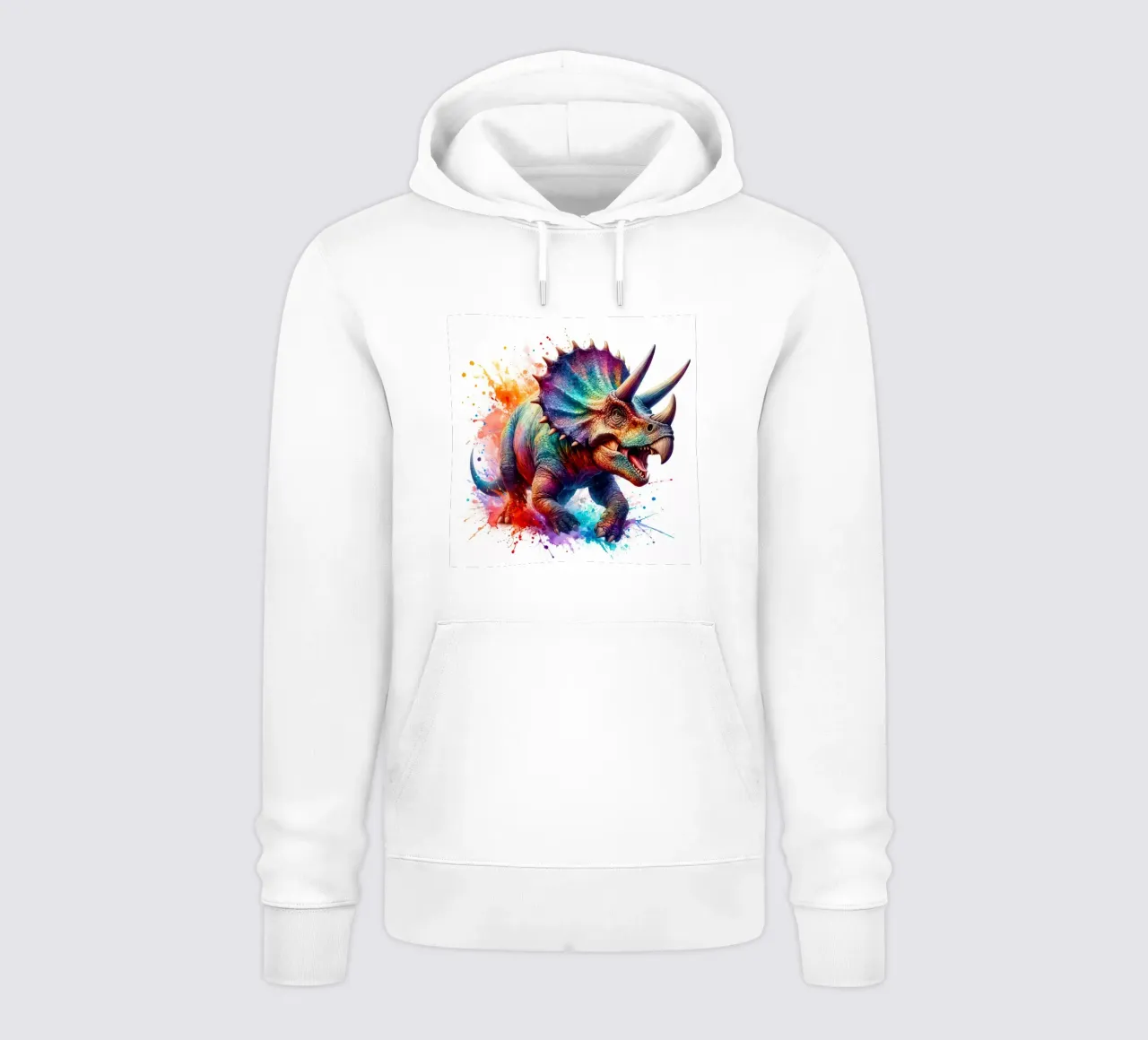 Dinosauro ad acquerello felpa con cappuccio da ARTVI-SHOP