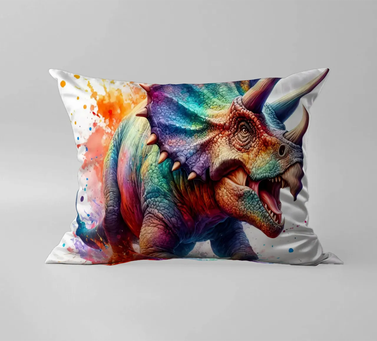 Dinosauro ad acquerello cuscino da 🎁 ARTVI-SHOP