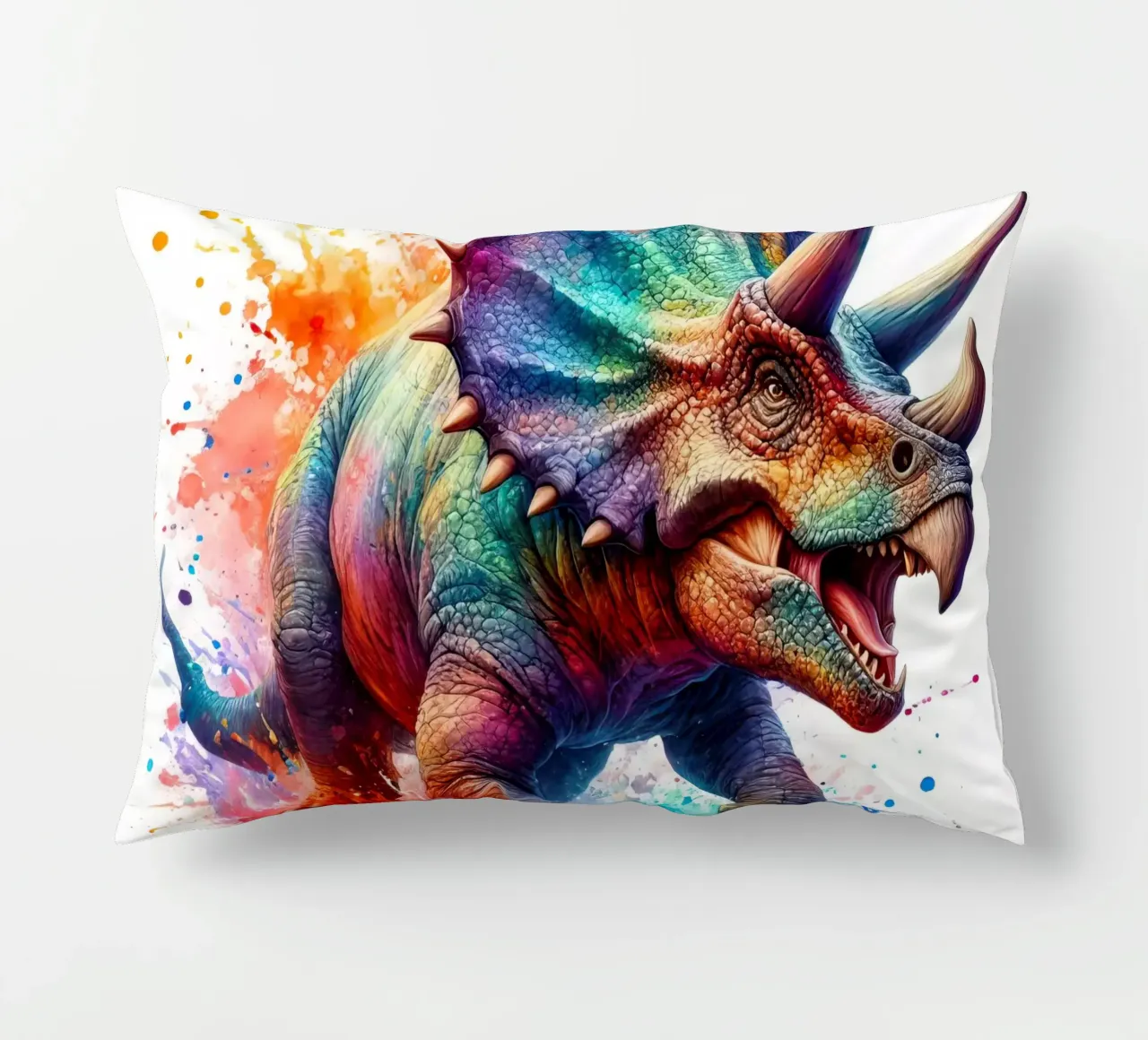 Dinosauro ad acquerello cuscino da 🎁 ARTVI-SHOP