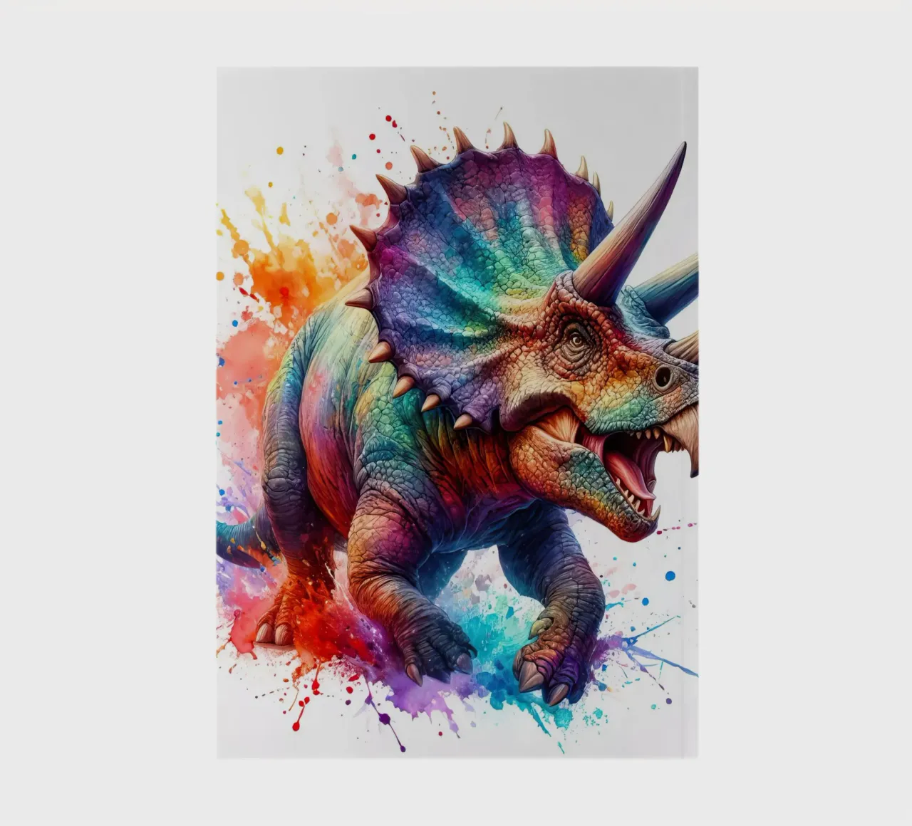 Dinosaur in watercolor notebook by 🎁 ARTVI-SHOP