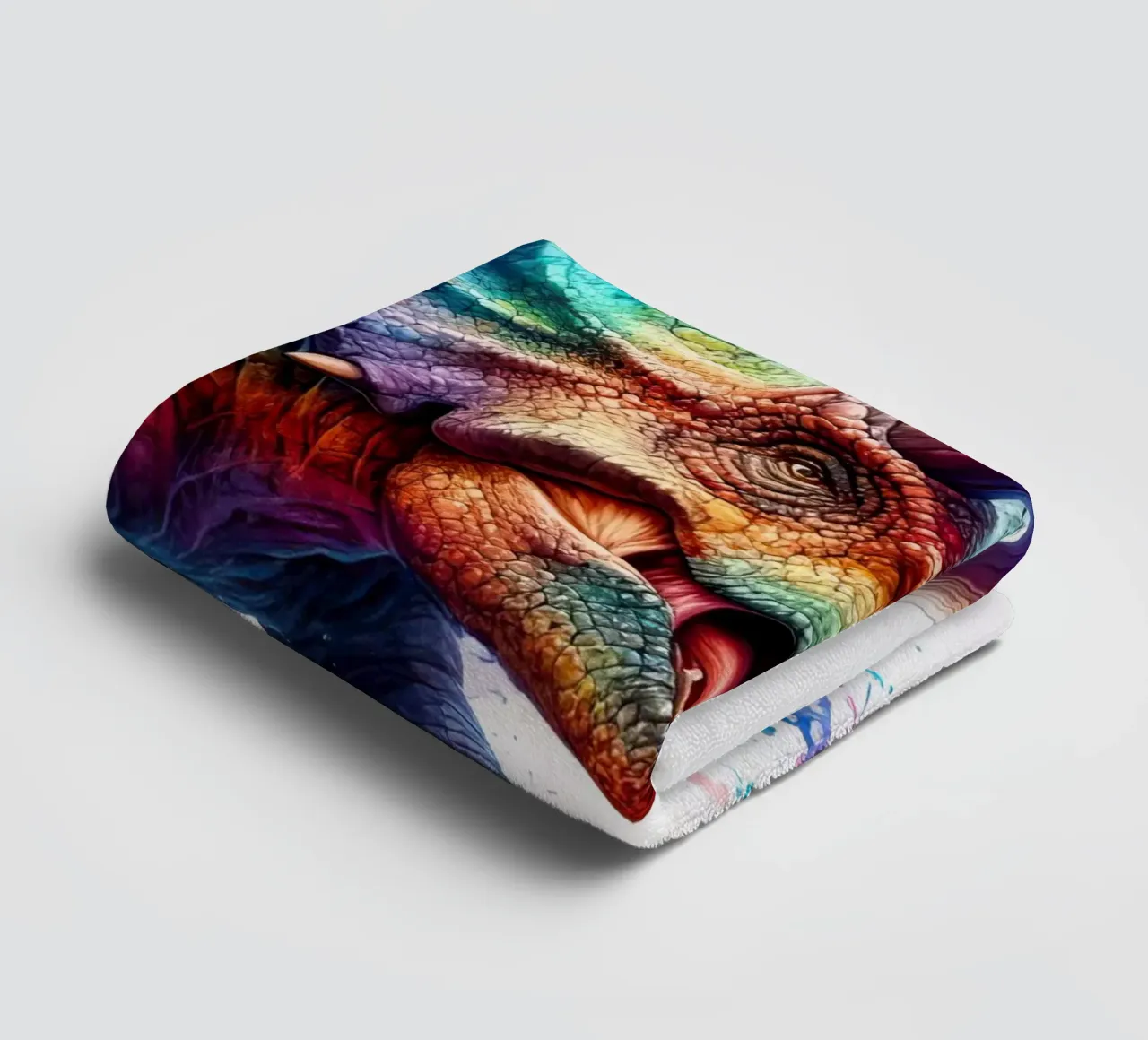 Dinosauro ad acquerello asciugamano da bagno da 🎁 ARTVI-SHOP