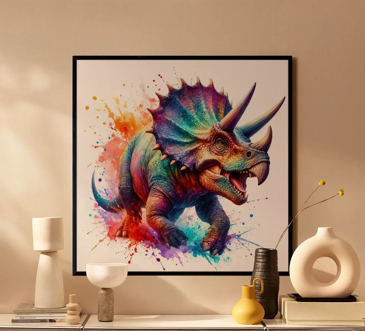 Dinosauro ad acquerello carta hahnemühle da 🎁 ARTVI-SHOP