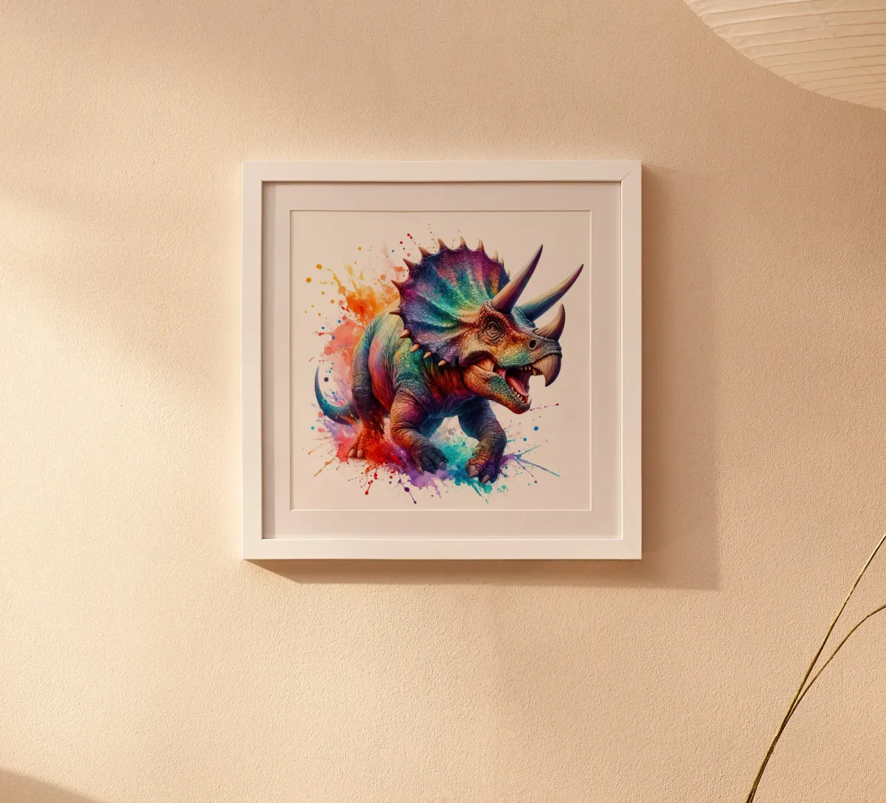 Dinosauro ad acquerello poster da 🎁 ARTVI-SHOP