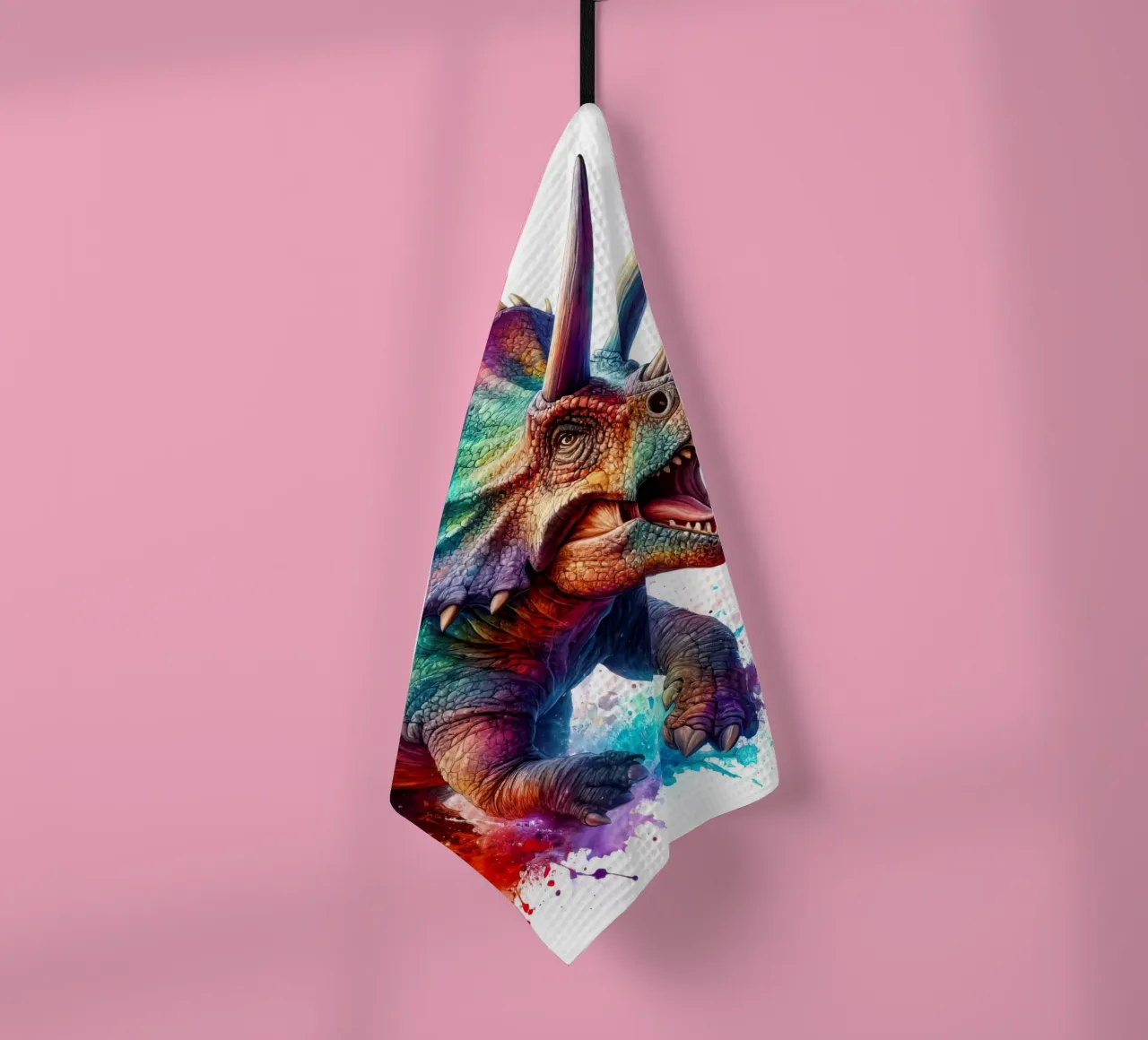 Dinosauro ad acquerello canovaccio da cucina da 🎁 ARTVI-SHOP