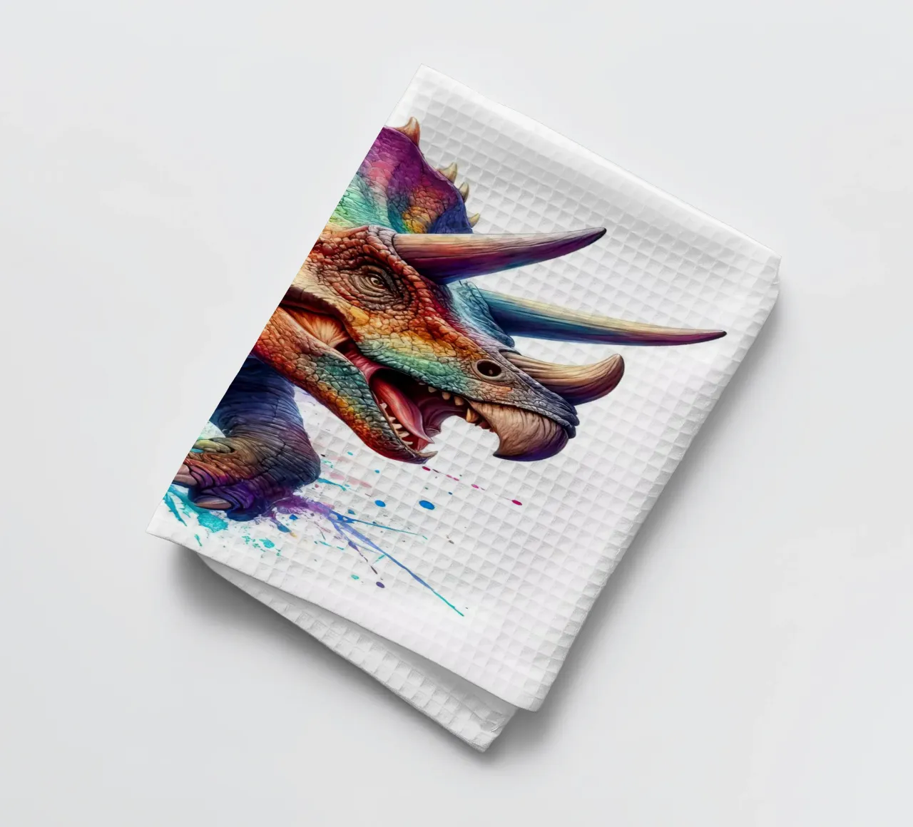 Dinosauro ad acquerello canovaccio da cucina da 🎁 ARTVI-SHOP