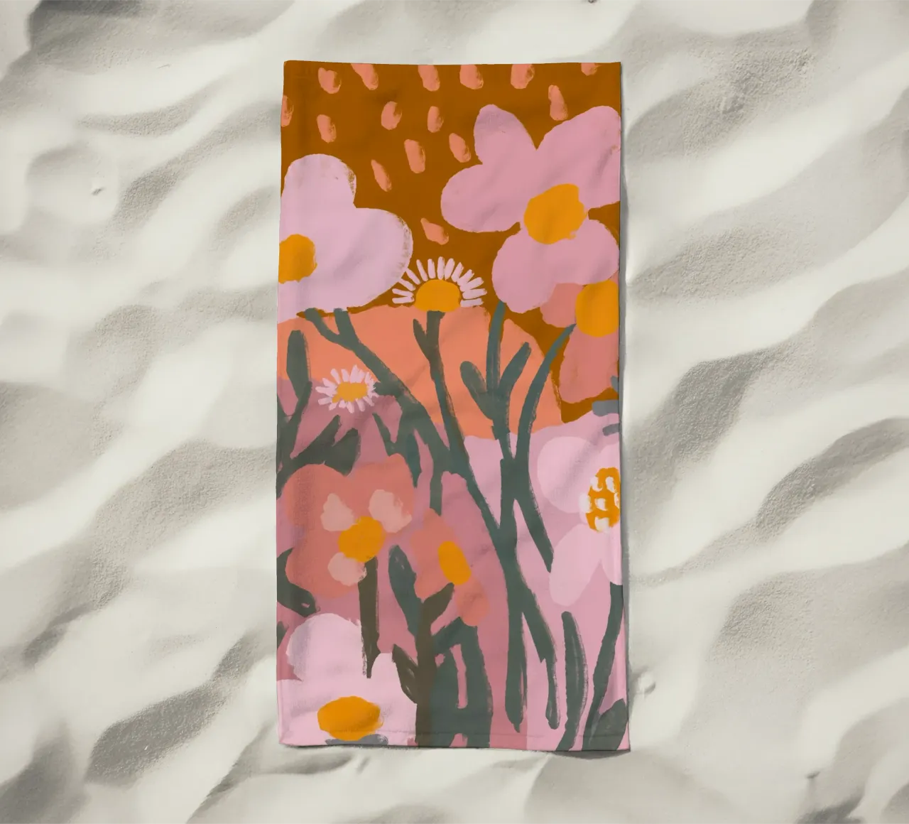 Pastel Flower Impression No 8 telo mare da treechild