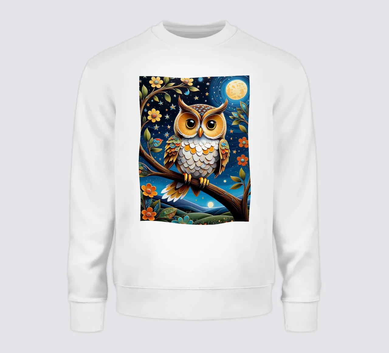Die Eule Sweatshirt von 🎁 NOBELART