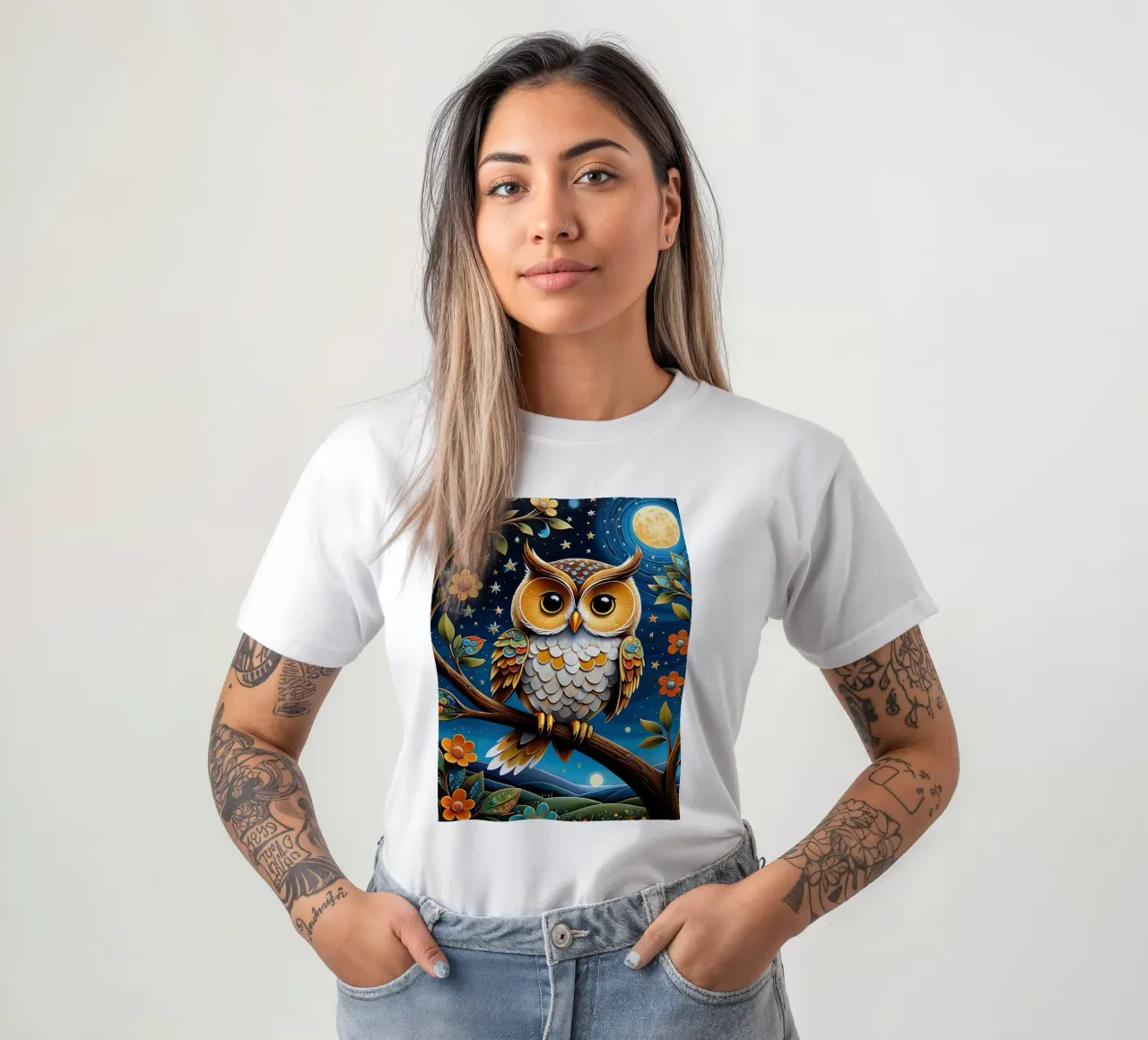 Il gufo t-shirt da 🎁 ARTVI-SHOP