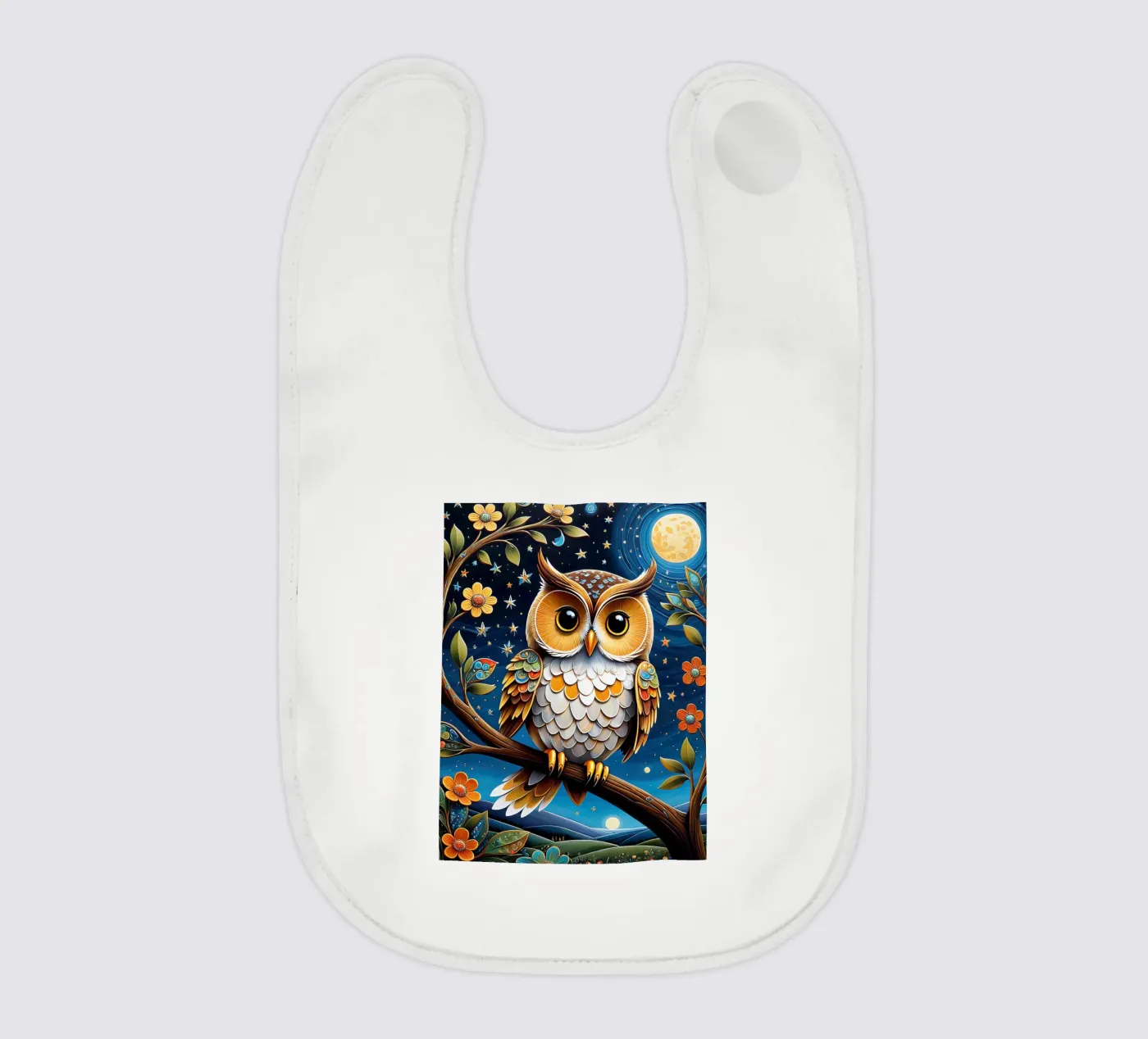 The owl Babylätzchen von 🎁 NOBELART