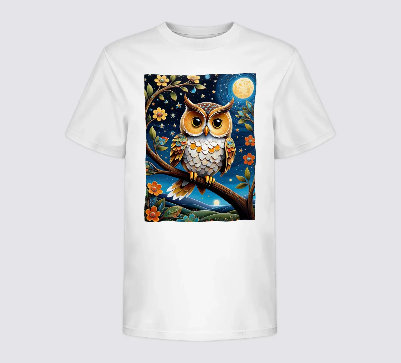 Die Eule Kinder T-Shirt von 🎁 NOBELART