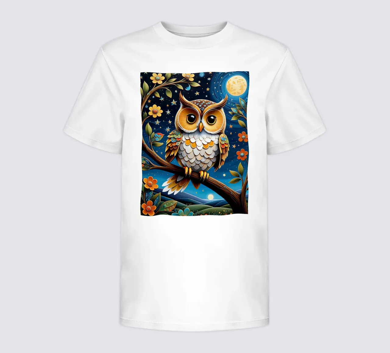 Die Eule Kinder T-Shirt von 🎁 NOBELART
