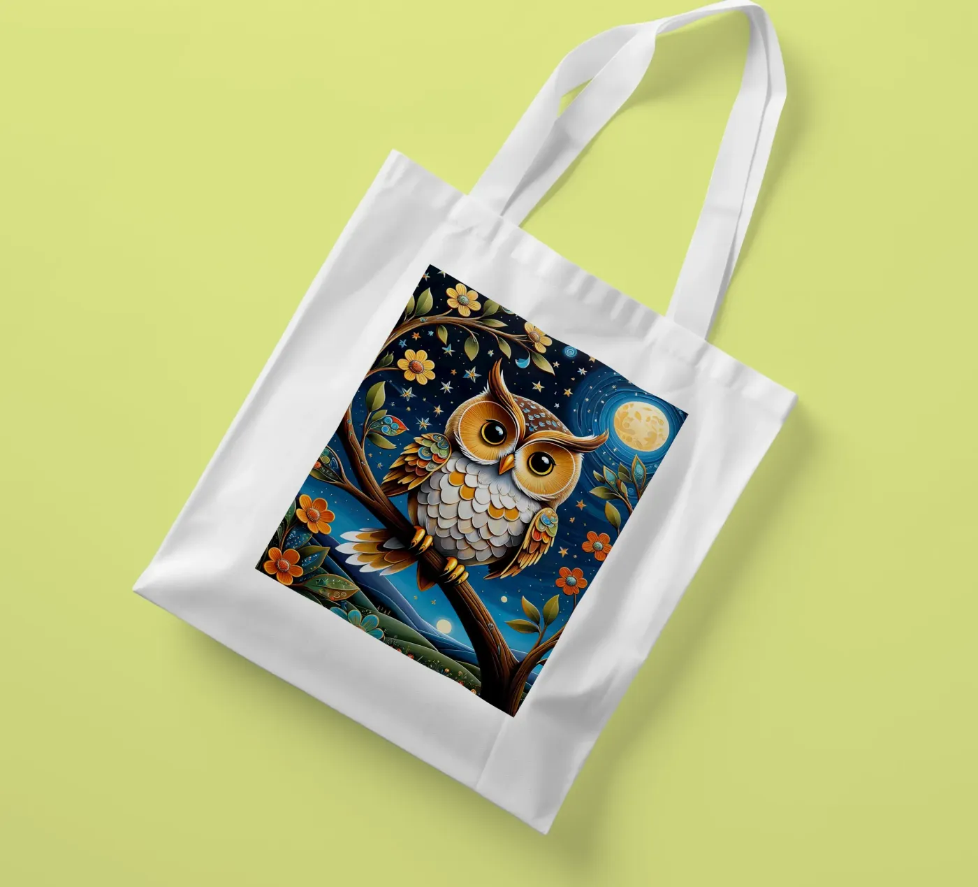Die Eule Jutebeutel von 🎁 NOBELART
