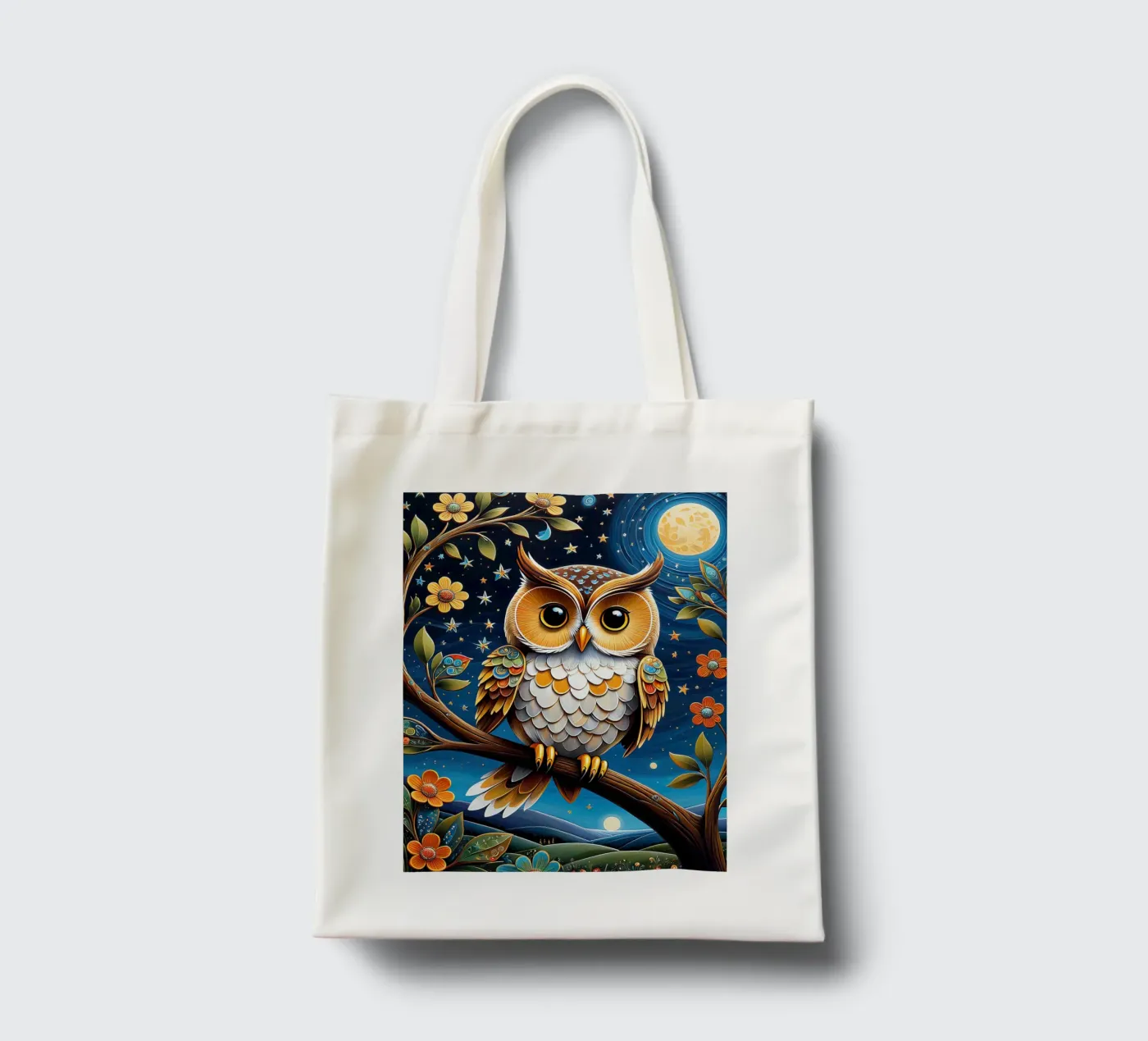 Die Eule Jutebeutel von 🎁 NOBELART