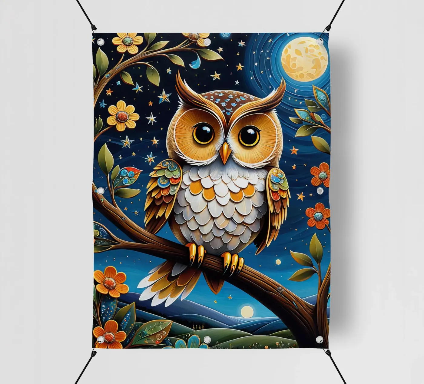 La chouette bâche pvc de 🎁 NOBELART