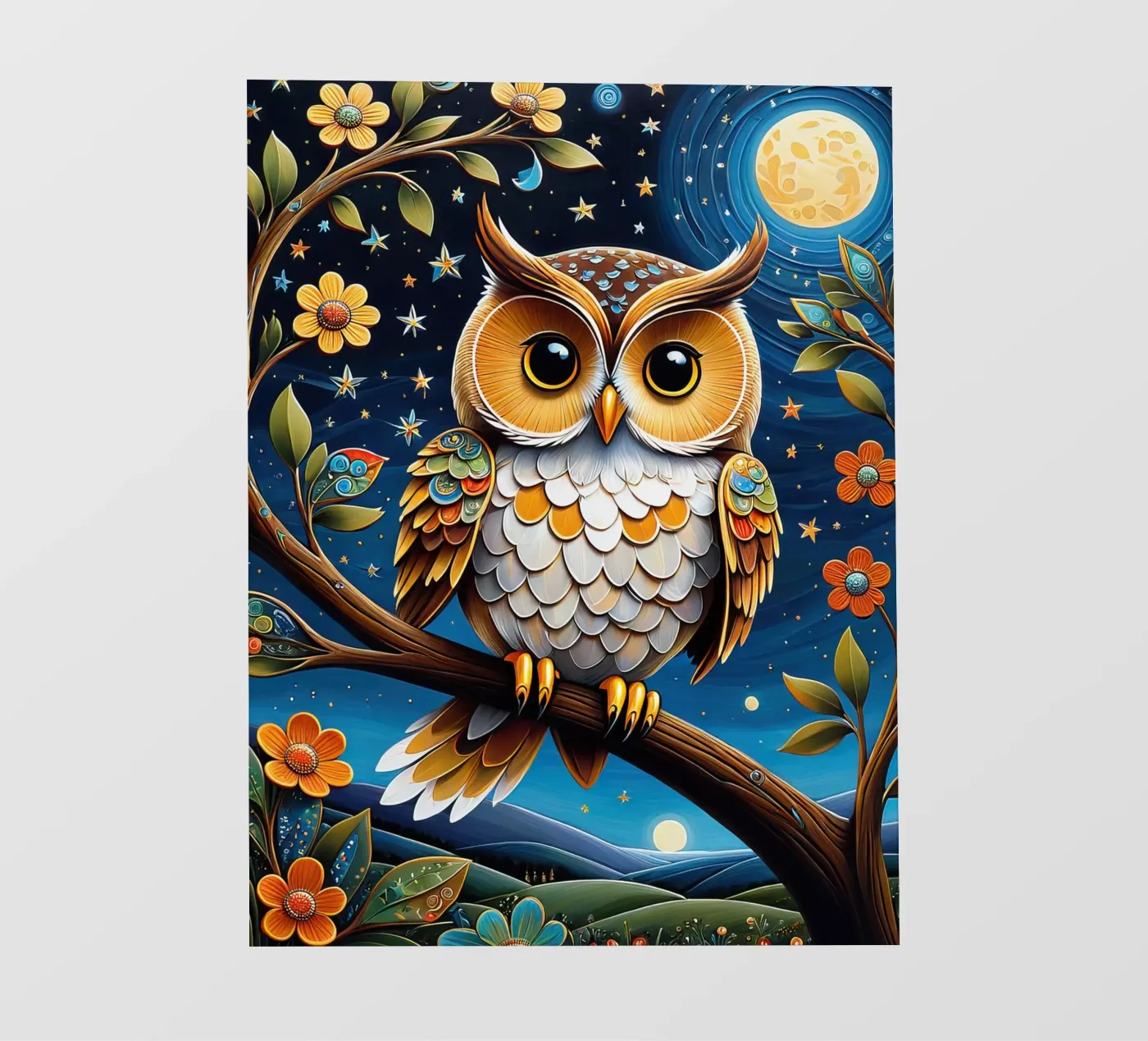 The owl PVC Plane von 🎁 NOBELART