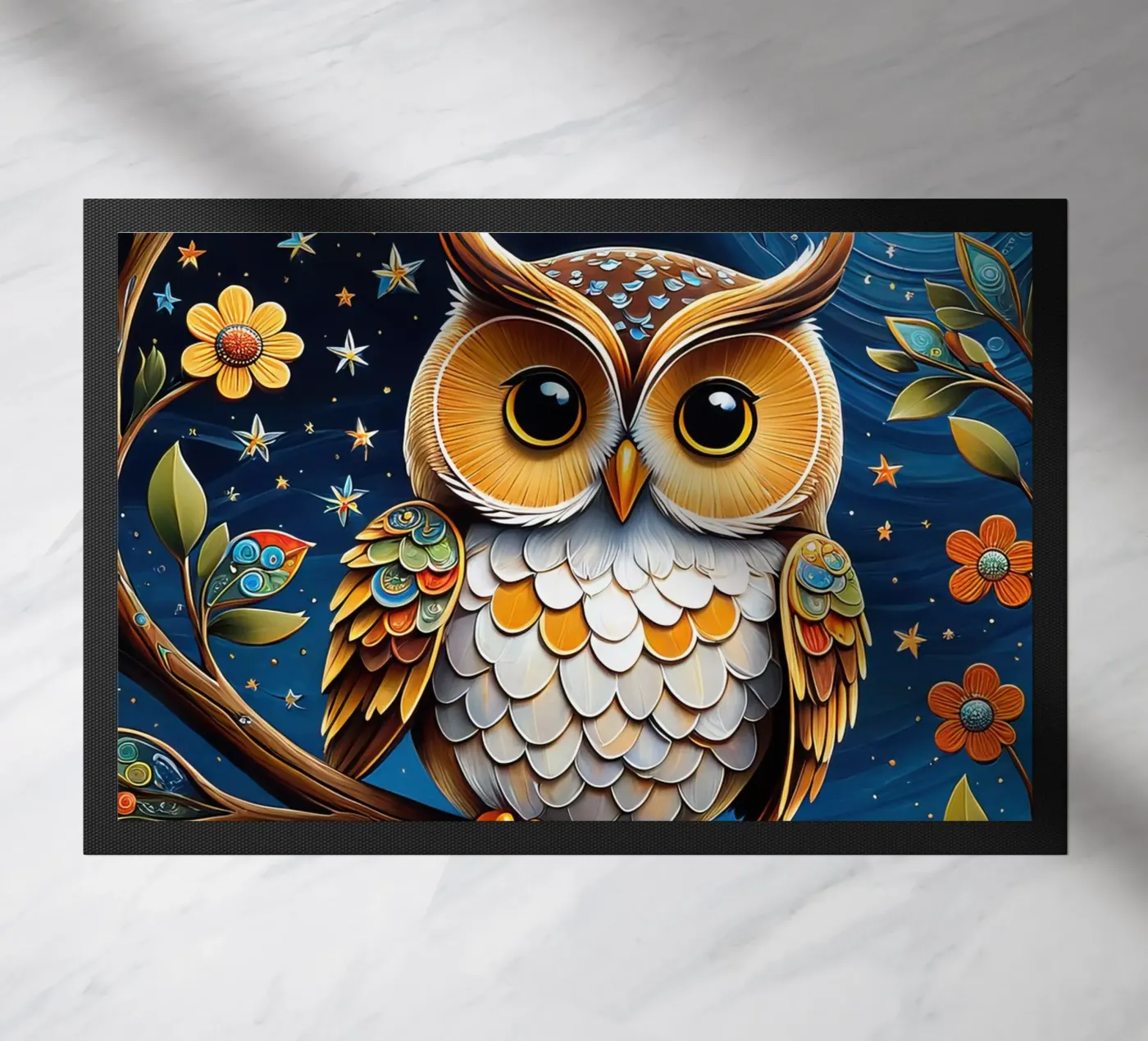 The owl doormat by 🎁 NOBELART
