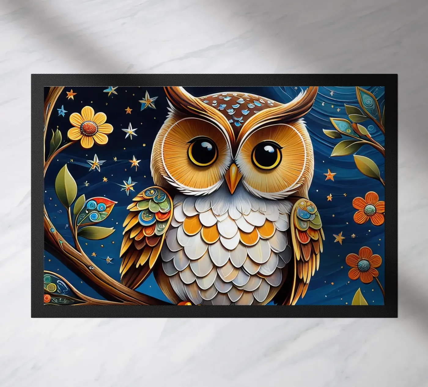 De uil deurmat van 🎁 NOBELART