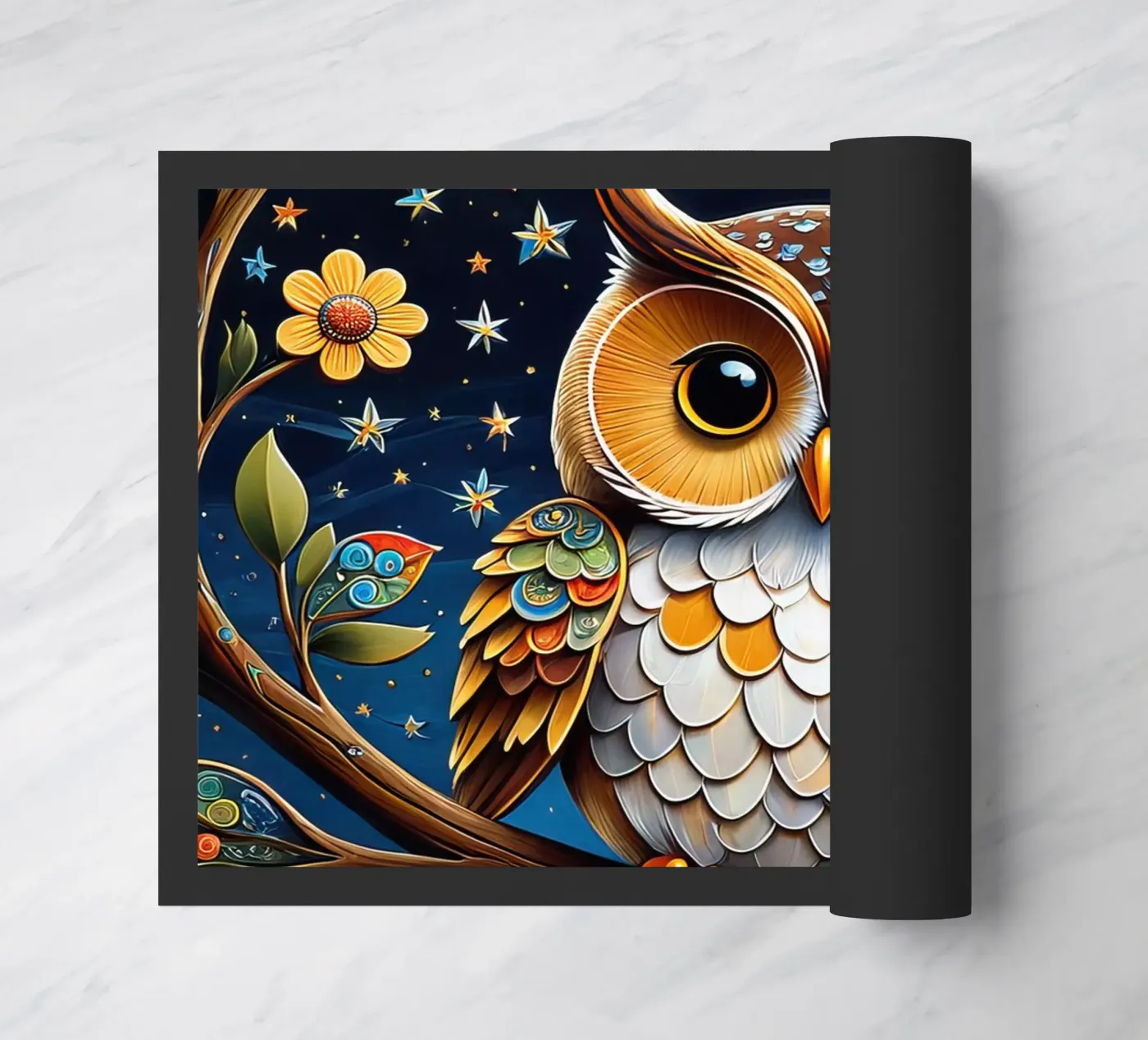 De uil deurmat van 🎁 NOBELART