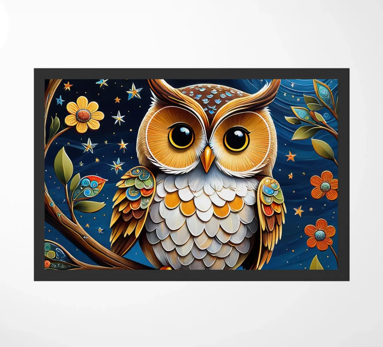 Die Eule Fußmatte von 🎁 NOBELART