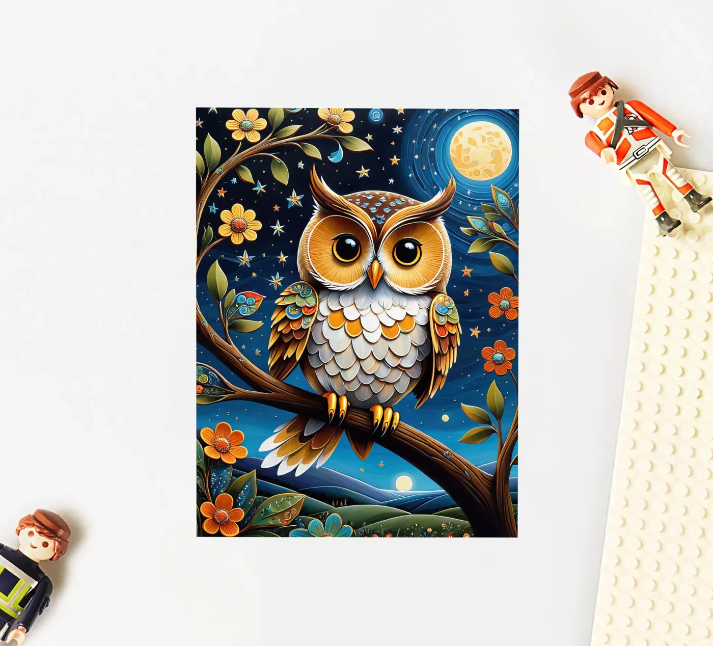 The owl Sticker von 🎁 NOBELART